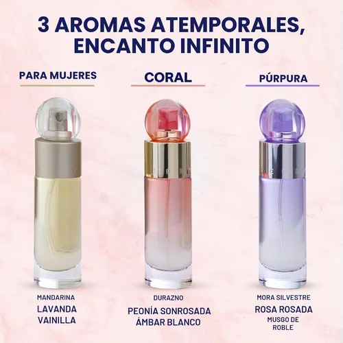 Vista 2 de Perry Ellis 360° para mujer, juego de regalo de 3 piezas, 360° para mujer