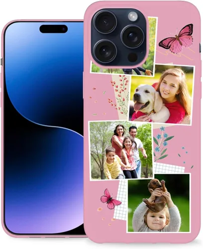 Vista 23 de Funda de teléfono personalizada para Apple iPhone 16, 15, 14, 13, 12, 11 Pro Max Plus Mini XR X XS 8 7+ SE 2022 2020 con imagen, logotipo, texto 01