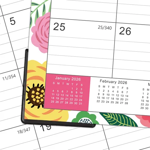 Vista 3 de Calendario de escritorio 2026-2027 - julio de 2026 a diciembre de 2027, calendario de escritorio grande de 17 x 12 pulgadas, calendario de 18 meses