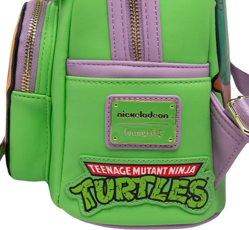 Vista 5 de Loungefly Nickelodeon TMNT Donatello Cosplay - Mochila para mujer, Varios colores, Tmntbk0006