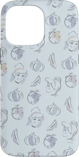 Vista 21 de Disney Carcasa para iPhone 17, diseño de acuarela de Cenicienta, color azul