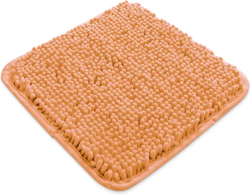 Vista 110 de Yeaban Alfombra de pasillo de baño de 24 x 72 pulgadas, antideslizante, alfombra de baño larga de felpilla gruesa, absorbente y lavable, alfombra