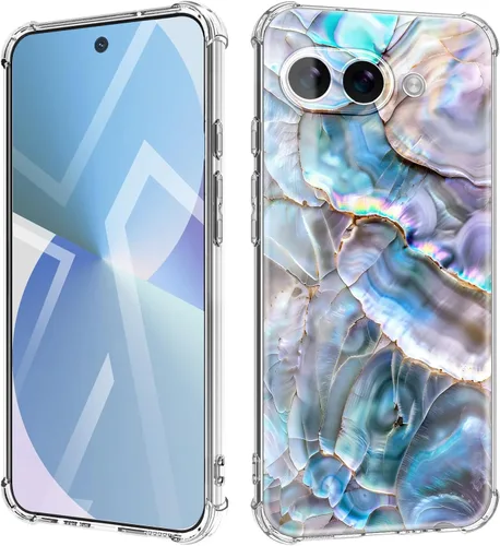 Vista 16 de Funda para Google Pixel 9A 5G, diseño de flores, delgada, anticaídas, a prueba de golpes, suave, a prueba de golpes, transparente, funda protectora