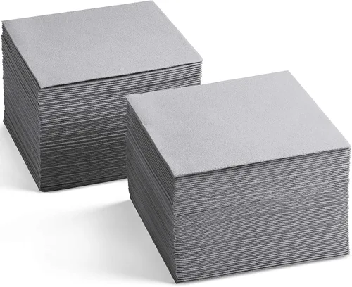 Vista 9 de Servilletas de cóctel desechables con tacto de lino, paquete de 200 servilletas de papel AMETHYST de 5 x 5 pulgadas para bar, restaurante