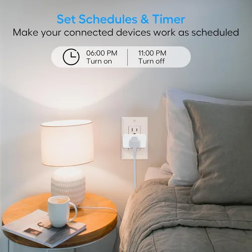Vista 5 de Zwave Smart Plug serie 800, repetidor y concentrador necesarios Built-in Repeater extends Zwave mesh. Works with SmartThings, Wink, Alexa, Google.