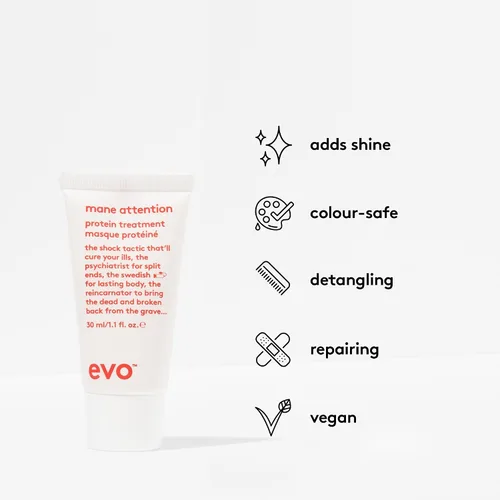 Vista 2 de evo Tratamiento capilar con proteínas Mane Attention - Hidrata, repara y fortalece el cabello