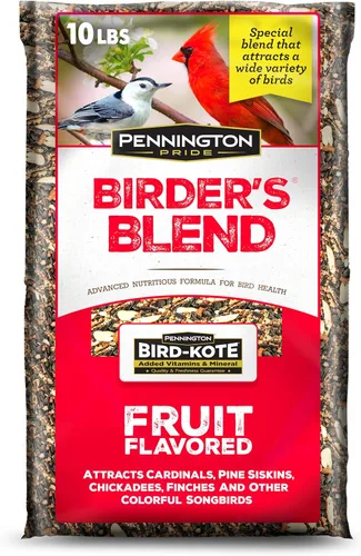 Vista 14 de Pennington - Songbird Nut & Fruit - Mezcla de semillas para pájaros silvestres, 10 libras