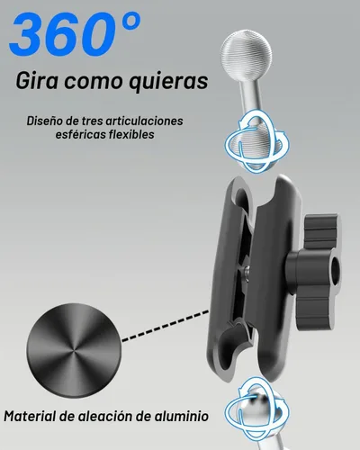 Vista 5 de Charchendo Soporte para tablet Spin Bike con soporte de aluminio sin
