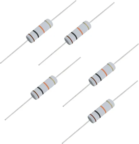 Vista 30 de Resistencia de película de óxido metálico de 1K Ohm, ± 5% de tolerancia de alta precisión de 5 vatios para circuito electrónico, resistencia
