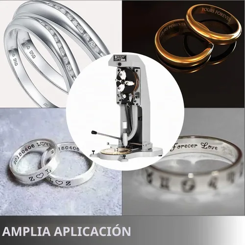 Vista 7 de VEVOR - Gravador de Anillo Interior de Doble Cara con Dial de Estampación de Bloque de Letras de 1.5mm-2.0mm para Grabado Interno de Anillos