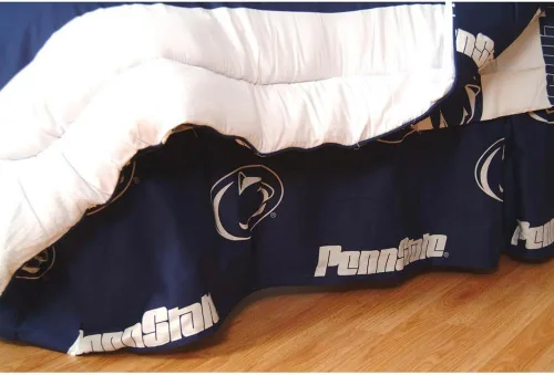Vista 17 de College Covers Everything Comfy Nebraska Cornhuskers - Falda de cama con volantes, tamaño individual