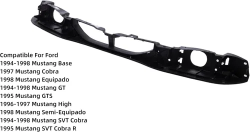 Vista 4 de 1994-1998 compatible con el panel de montaje del faro delantero de Ford Mustang FO1221104 plástico F7ZZ8A284AA