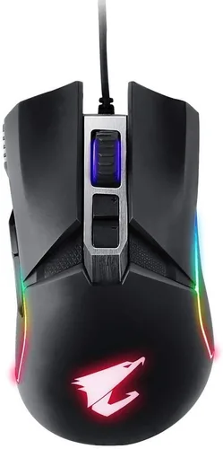 Vista 2 de GIGABYTE AORUS RGB 16000 dpi Sensor óptico totalmente programable y guardado a bordo 16.7M iluminación personalizable ratón para juegos - GM-AORUS