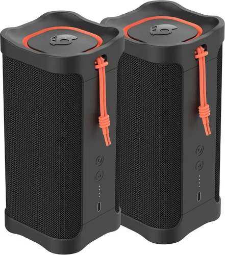 Vista 12 de Lifeworks Skullcandy Terrain XL - Altavoz Bluetooth inalámbrico IPX7 impermeable, batería de 18 horas, muñequera de nailon, estéreo inalámbrico