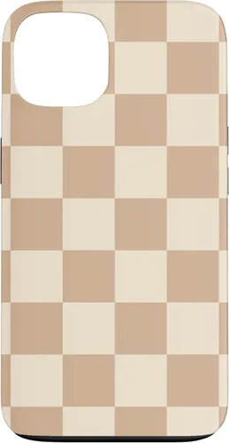 Vista 13 de Funda de tablero de ajedrez marrón beige claro para iPhone 14 Pro
