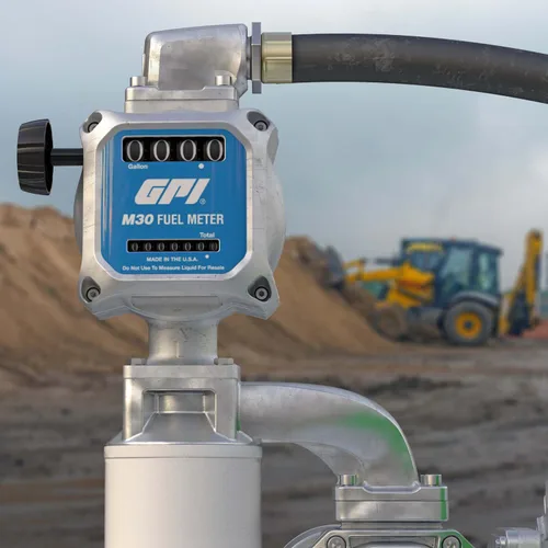 Vista 8 de GPI - Medidor de combustible mecánico modular M30 en GALLONS, 5 a 30 GPM, entrada/salida NPT de 1" (165100-01)
