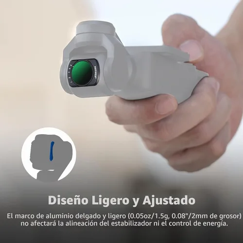 Vista 3 de NEEWER Magnetic Filter Set Compatible with DJI Osmo Pocket 3 4 Xtra Muse