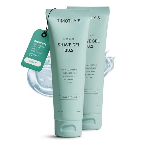 Vista 8 de Timothy's Gel de afeitado sin perfume, hidratante y sin alcohol - 3 oz