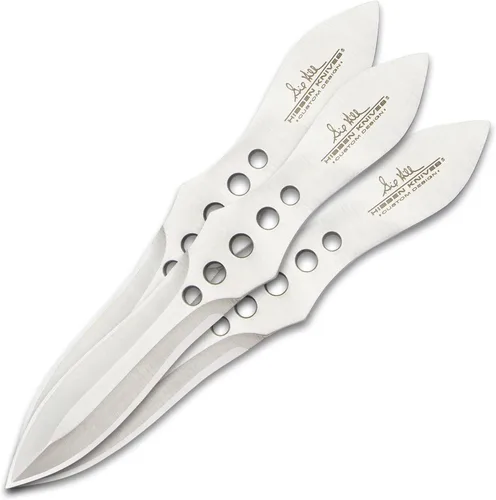 Vista 3 de Hibben - Juego de hacha y cuchillo para lanzar Construcción de acero inoxidable 3Cr13 de una sola pieza Funda de nailon resistente Incluye