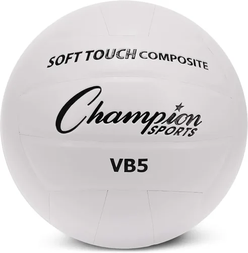 Vista 7 de Champion Sports Pelota de voleibol oficial de cuero sintético Azul/ Gris