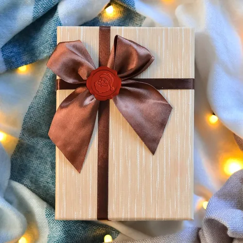 Vista 4 de CRASPIRE 50 calcomanías de sello de cera de Navidad, sello autoadhesivo de Papá Noel para sobres rojos, invitaciones de boda, tarjetas