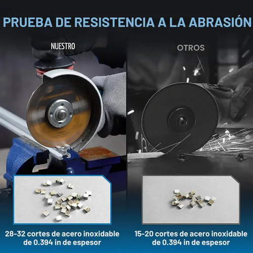 Vista 4 de S SATC 25 ruedas de corte de 3 pulgadas, rueda de corte de 3 pulgadas x 1/16 x 3/8 pulgadas, se adapta a cualquier herramienta neumática