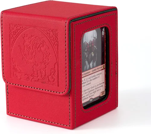 Vista 28 de Venssu MTG Caja de cubierta con pantalla Commander, funda para cartas de ángel para 120 tarjetas de una sola funda, caja de almacenamiento
