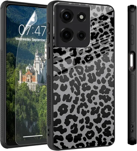 Vista 19 de Funda para Motorola Moto Edge 2022, cubierta trasera de vidrio templado con protector de pantalla, funda protectora a prueba de golpes para Motorola