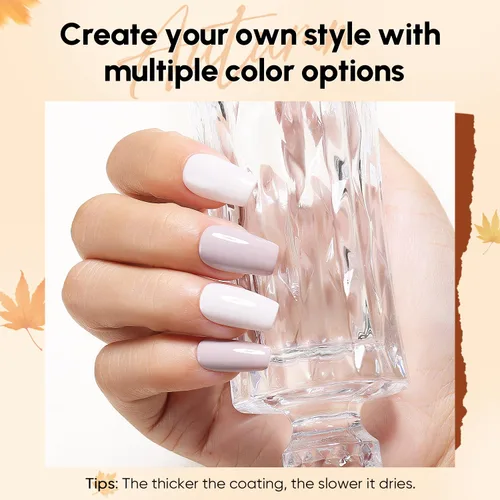 Vista 4 de AIMEILI Juego de esmaltes de uñas de gel nude – 12 colores sin hema, gelatina neutra, rosa, blanco lechoso, efecto transparente, manicura