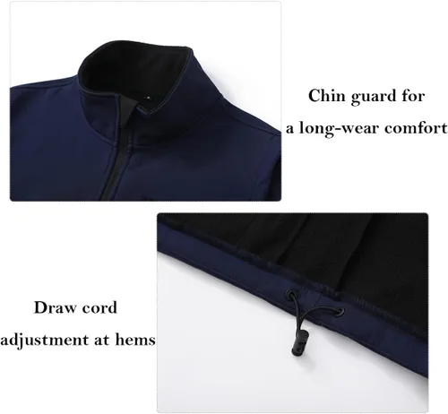 Vista 8 de Msmsse Chaleco ligero para hombre, con cuello alto, sin mangas, para senderismo, correr, golf