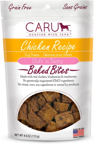 Vista 16 de Caru Soft 'n Tasty Baked Bites - Golosinas para perros, receta de cocodrilo, 3.5 onzas