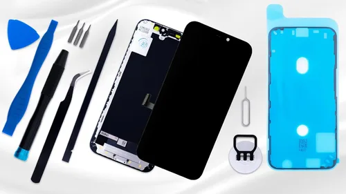 Vista 9 de Kit de reemplazo de pantalla para iPhone 12 mini, pantalla LCD FHD de 5.4 pulgadas, conjunto de digitalizador táctil 3D con adhesivo de marco