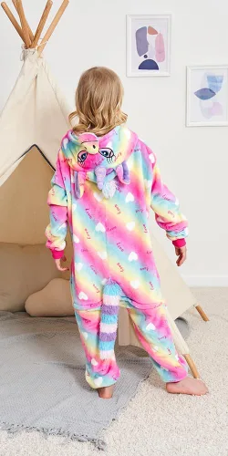 Vista 7 de Pijama de una pieza de unicornio para niños, disfraces de Halloween