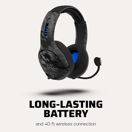 Vista 2 de PDP AIRLITE PRO Wireless Power Stereo Gaming Headset with Noise Cancelling Microphone Compatible with PS5PS4PS3 ConsolePC Windows 10, Comfortable
