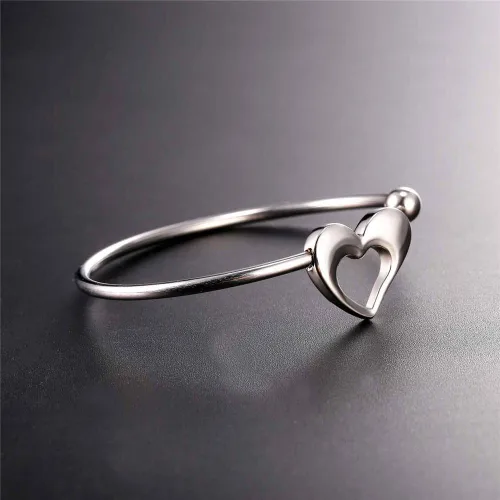 Vista 8 de U7 delicado brazalete de puño simple de platino bañado en oro real de 18K, joyería moderna.