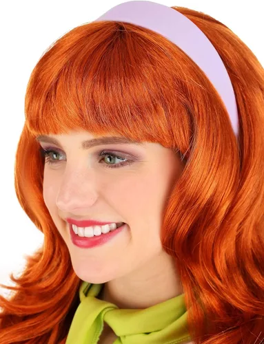 Vista 8 de Scooby Doo - Disfraz de Daphne para mujer, disfraz de personaje de Scooby-Doo, vestido morado para cosplay y Halloween