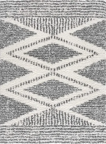 Vista 3 de Hauteloom Trunding Tapete Peludo Marroquí para Puerta Estilo Casa de Campo Alfombra de Área Pequeña - Alfombra Peluda Bohemia - Felpa de Pelo Alto