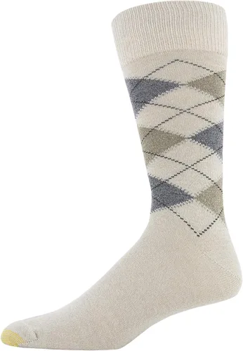 Vista 3 de GOLDTOE Men's Campbell Argyle Crew Dress Socks, 6-Pairs