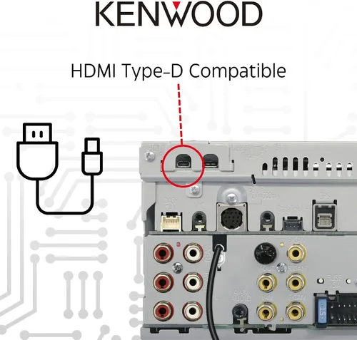 Vista 5 de KENWOOD DMX9708S Pantalla táctil capacitiva de 6.95 pulgadas, estéreo para automóvil, CarPlay inalámbrico e inalámbrico y Android Auto, Bluetooth