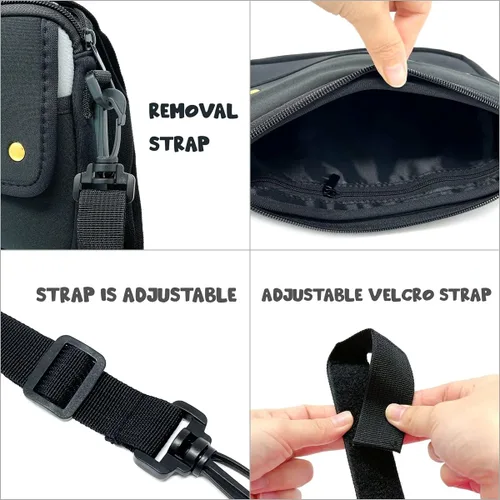 Vista 4 de allydrew Bolsa impermeable para bicicleta, bolsa de almacenamiento para manillar de ciclismo para herramientas y accesorios
