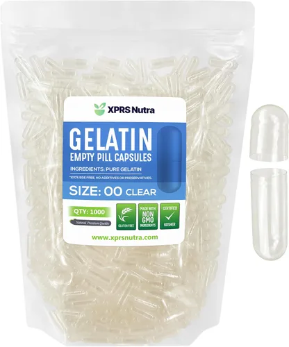 Vista 10 de XPRS Nutra Cápsulas vacías tamaño 00 – 100 cápsulas vacías de gelatina – Pastillas de relleno de cápsulas de bricolaje – Cápsulas de gel rellenables
