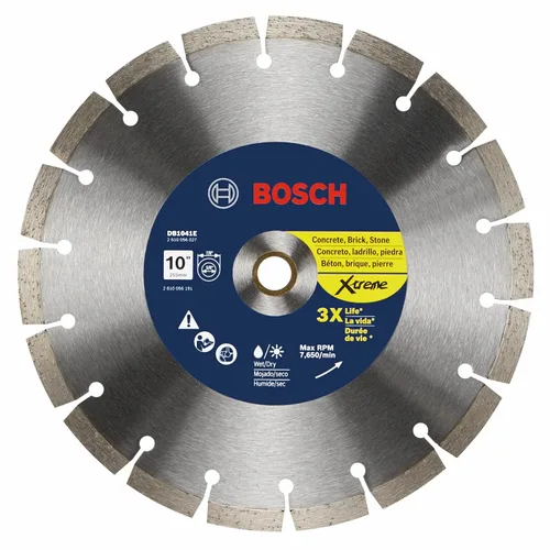 Vista 15 de Bosch DB441C Hoja de diamante de borde segmentado premium de 4 pulgadas para cortes ásperos universales