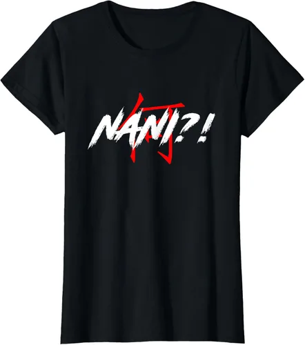 Vista 47 de Nani Meme Anime Japanese Camiseta, Negro, S