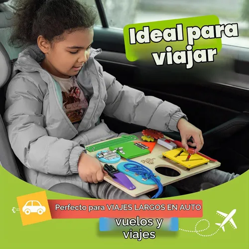 Vista 4 de deMoca - Panel sensorial Montessori de madera para niños pequeños, actividades de aprendizaje para niños pequeños en edad preescolar que los ayudan