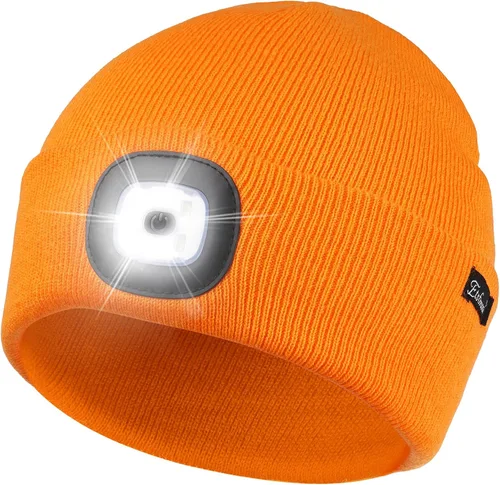 Vista 15 de Etsfmoa Gorro unisex con la luz, regalos para hombres, papá, padre, gorras recargables por USB
