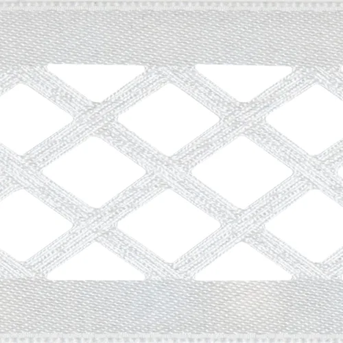 Vista 4 de Offray Cinta decorativa y de satén de 1.5 pulgadas de ancho, 9 pies en total, color blanco