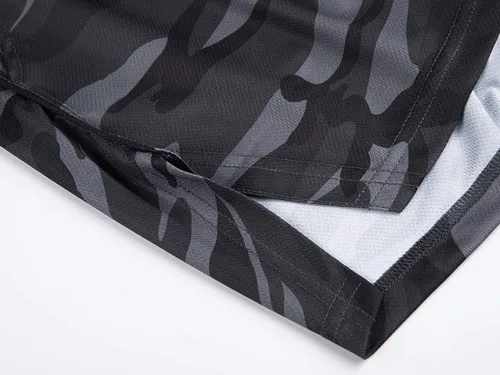 Vista 7 de FLYFIREFLY Pantalones cortos de entrenamiento de gimnasio para hombre, ligeros, atléticos, pantalones cortos para entrenamiento de culturismo