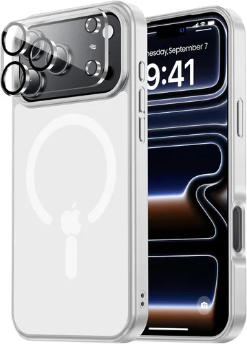 Vista 24 de Tigowos Funda Magnética para iPhone Air Compatible con MagSafe Resistente a Caídas de 16 Pies Cubierta Trasera con Sensación de Piel Mate a Prueba