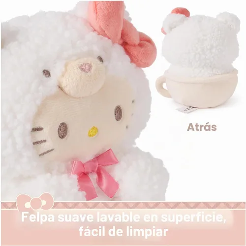 Vista 6 de GUND Sanrio Hello Kitty - Juguete de peluche de 6 pulgadas con traje