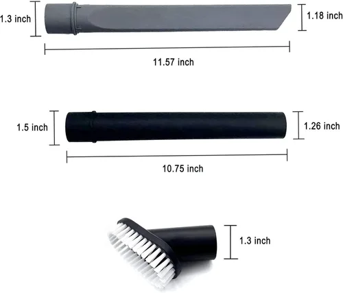 Vista 6 de Bvhonwe Accesorios de Aspiradora Kit de Limpieza Herramienta para Hendiduras+Varilla de Plástico+Cepillo para Polvo Compatible con Bissell Cleanview